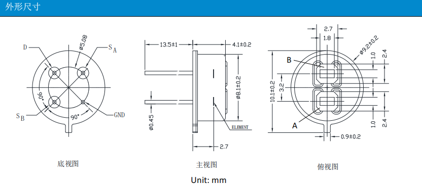 森霸SPG-EA32-EF表形尺寸图